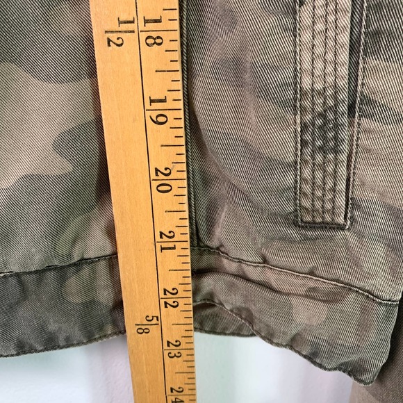 Lucky Brand Camo Collarless Olive Multicolor Trucker XL - Picture 4 of 9